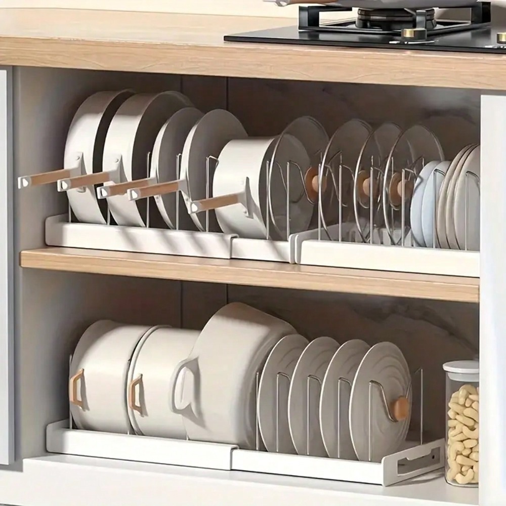 Kitchen Utensil Holder - 1 Buah Rak Dapat Diperluas Hemat