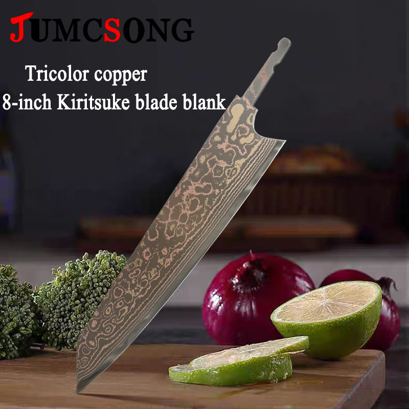 Kitchen Gadgets Best - JUMCSONG Pisau Kiritsuke Tembaga Tricolor Bahan