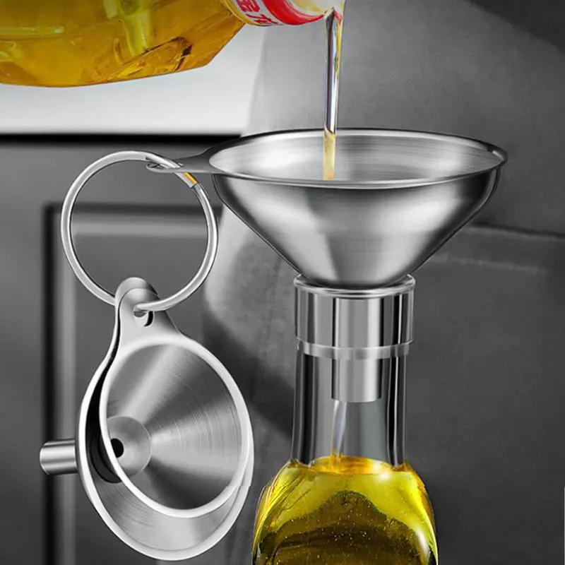 Kitchen Gadgets Small - 3 buah Set corong dapur baja