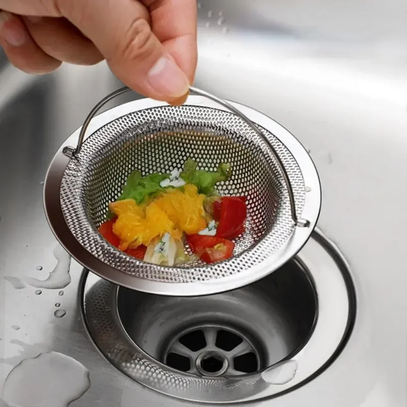 Kitchen Gadgets Gift - Filter wastafel dapur Stainless Steel, penyaring
