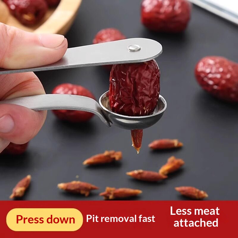 Kitchen Gadgets In - Penghilang Biji Kurma dari Baja Anti
