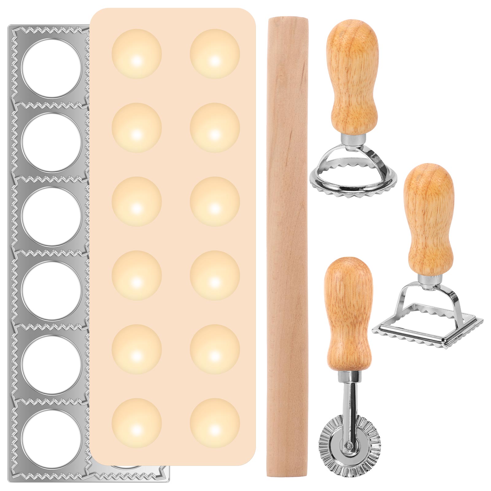 Kitchen Gadgets Under $10 - 4/5/7Pc Set Cetakan Pembuat Ravioli 10/12