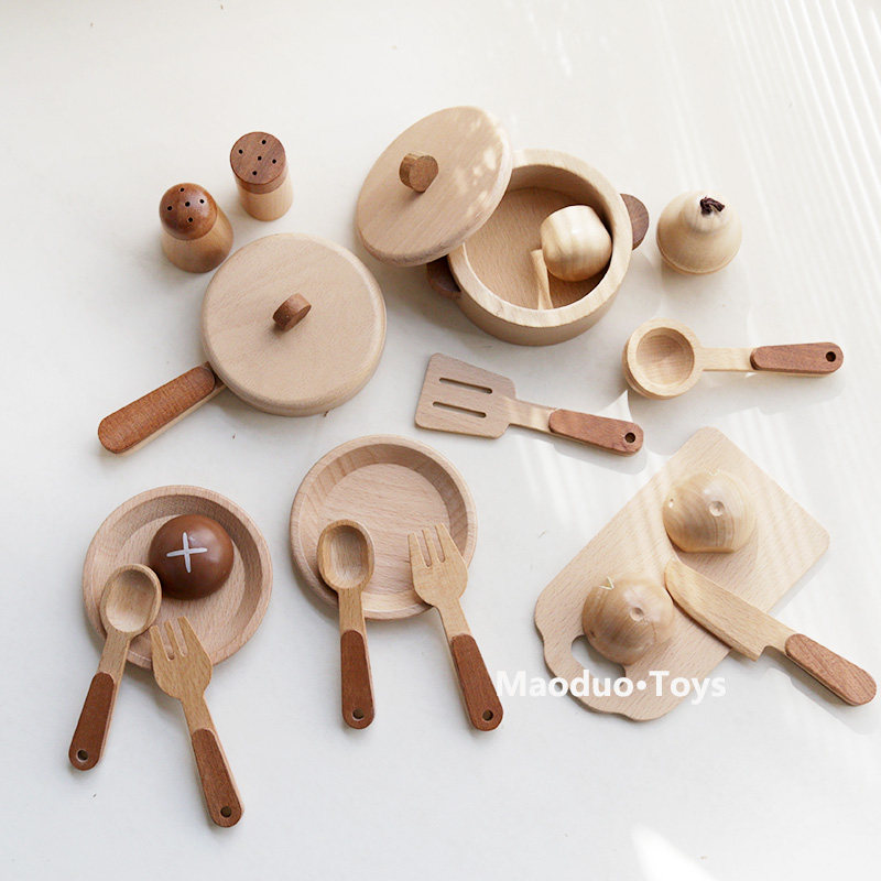 Kitchen Gadgets Gift - Mainan Dapur Kayu Beech Maoduo untuk