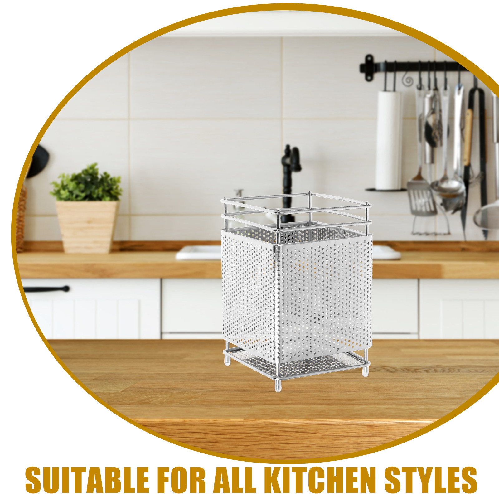 Rak Penyimpanan Sumpit Gantung - Kitchen Utensil Holder ulasan dan harga