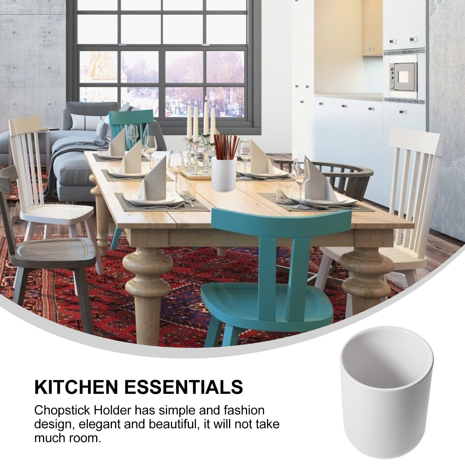 Tempat Sumpit Keramik, Perleng - Kitchen Utensil Holder ulasan dan harga