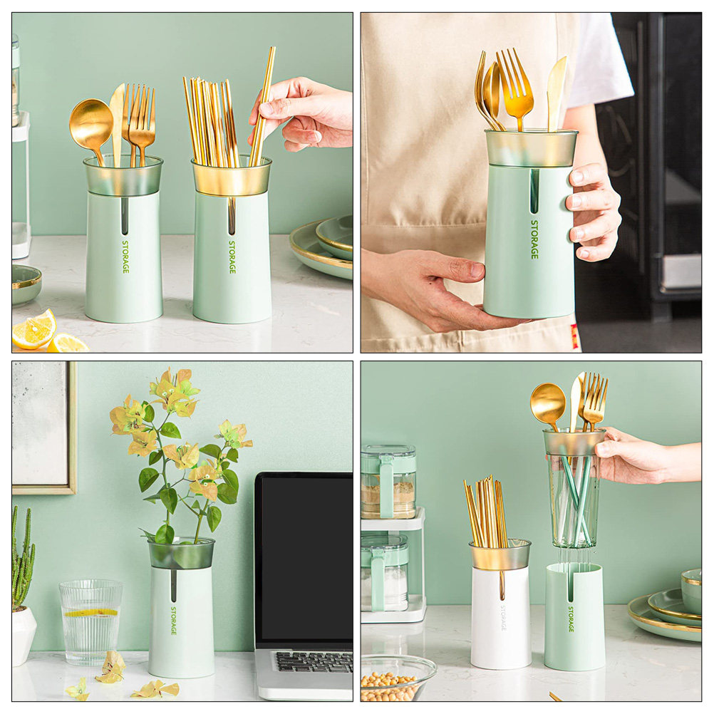 Tempat Penyimpanan Sumpit Dua  - Kitchen Utensil Holder ulasan dan harga