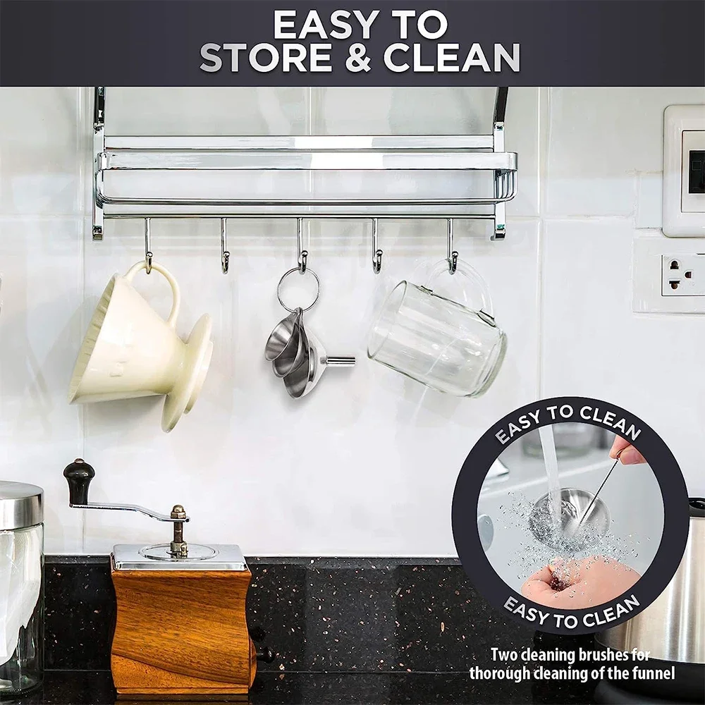 3 buah Set corong dapur baja t - Kitchen Gadgets Small ulasan dan harga