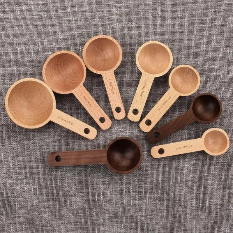 Sendok Takar Kayu 7.5-45ML Por - Kitchen Gadgets Gift ulasan dan harga