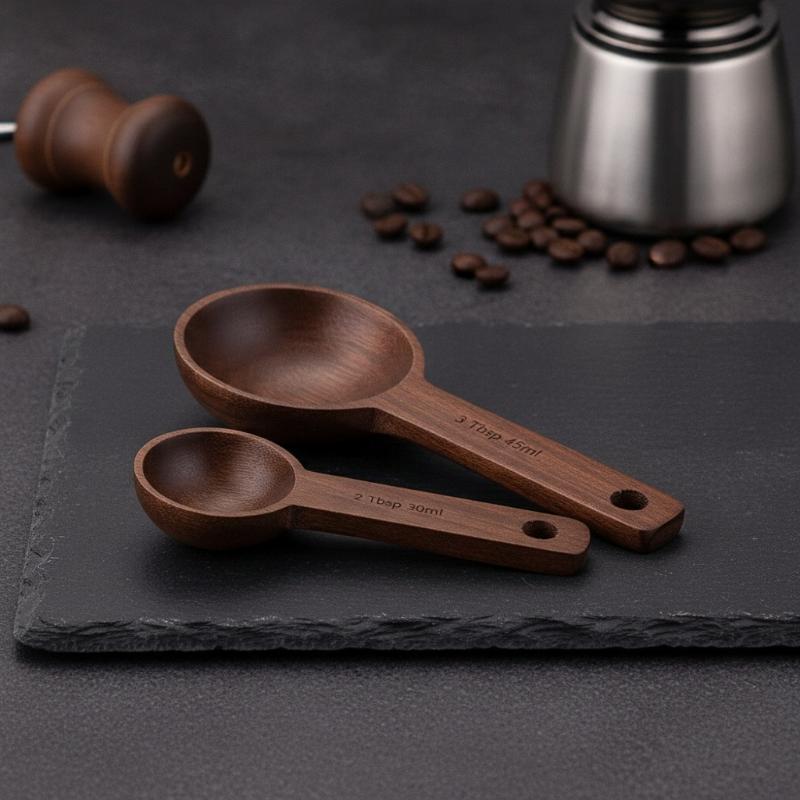 Sendok Takar Kayu 7.5-45ML Por - Kitchen Gadgets Gift ulasan dan harga