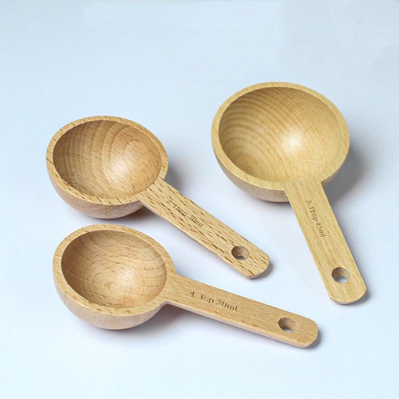 Sendok Takar Kayu 7.5-45ML Por - Kitchen Gadgets Gift ulasan dan harga