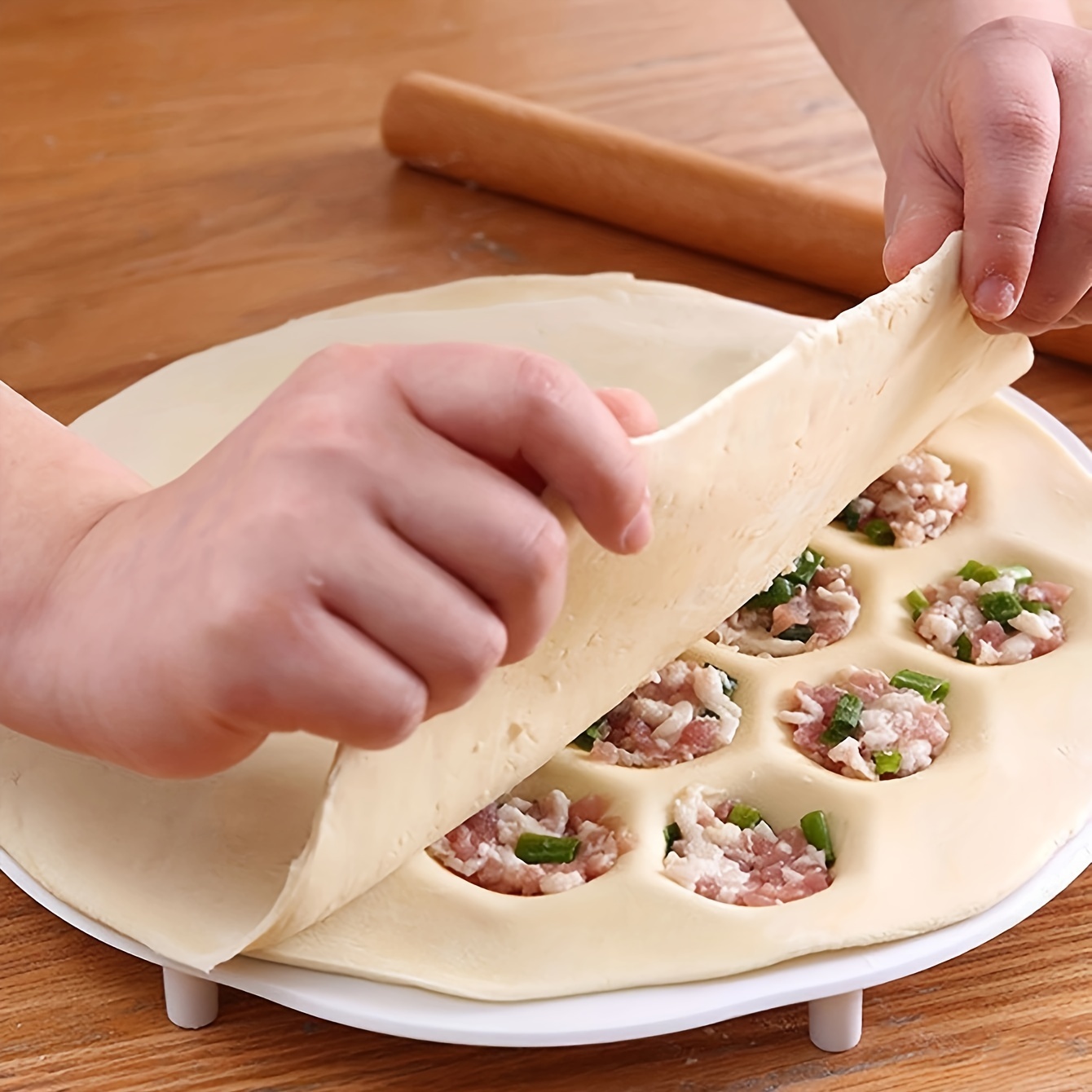 1 buah cetakan pangsit Cina Se - Kitchen Gadgets Dumpling Maker ulasan dan harga