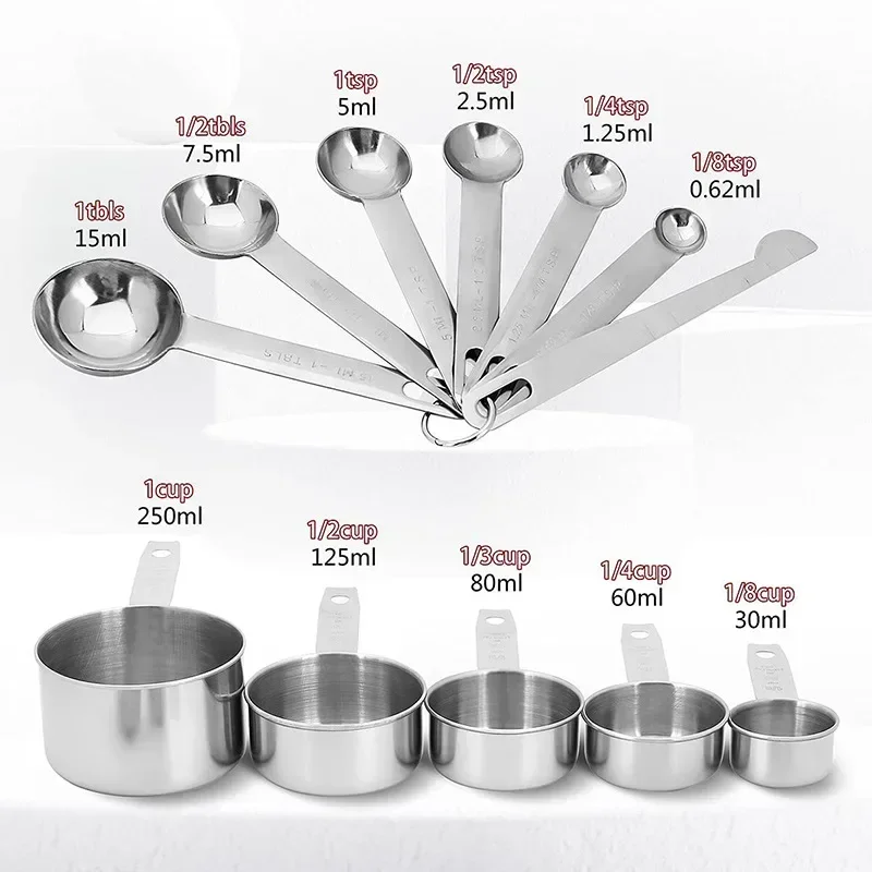 8/10/11 Buah Gelas Ukur Baja T - Kitchen Gadgets Under $10 ulasan dan harga