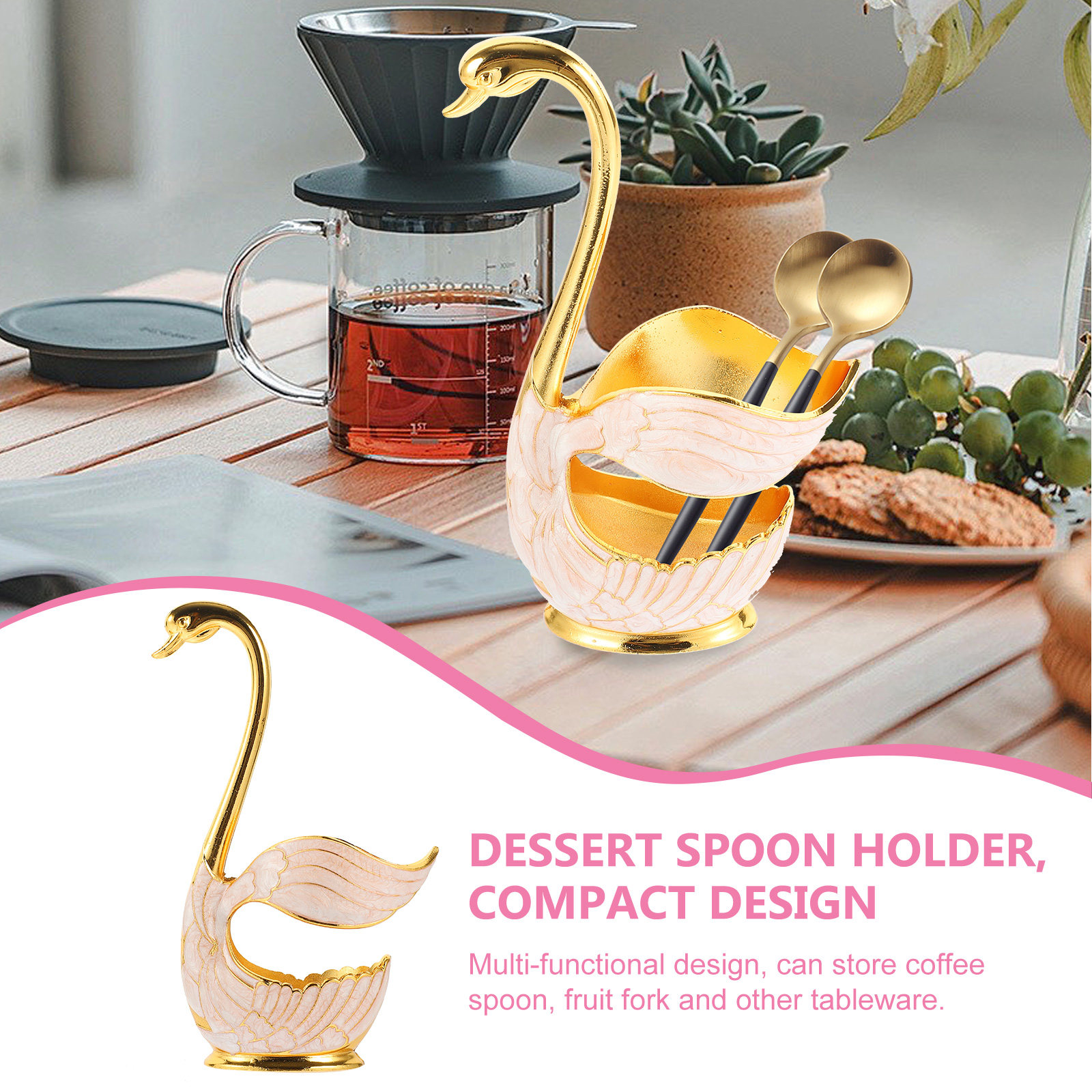 Penyangga Sendok Swan Base Des - Kitchen Utensil Holder ulasan dan harga