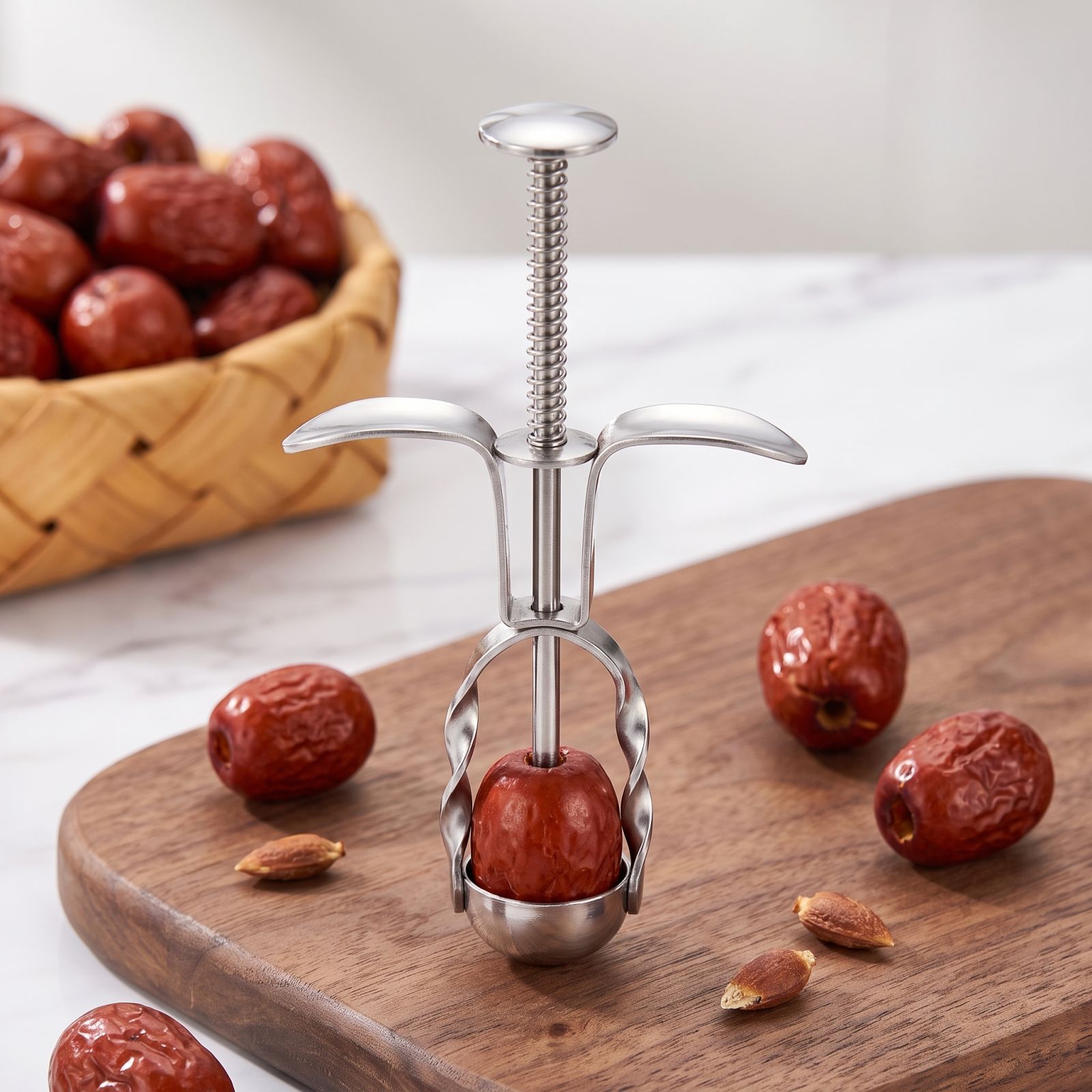 Alat Penghilang Biji Kurma Mer - Cherry Pitter Tool ulasan dan harga
