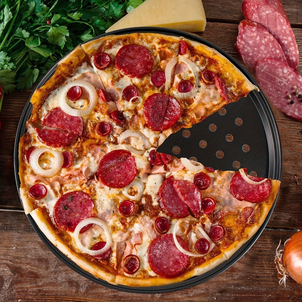 Set Loyang Pizza Berlubang Baj - Pizza Stone Baking ulasan dan harga