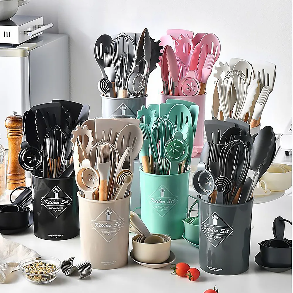 34 buah Set peralatan silikon  - Kitchen Gadgets Under $10 ulasan dan harga